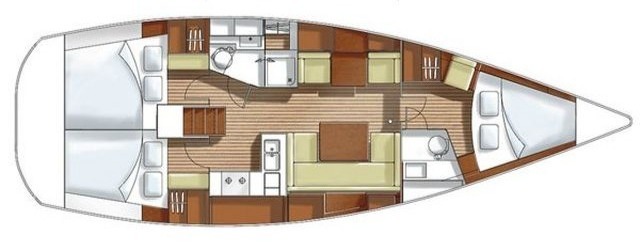 План палуб Hanse 400e